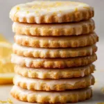Freshly baked lemon cookies with a zesty glaze