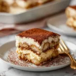 Delicious homemade tiramisu layered with coffee-soaked ladyfingers and mascarpone cream