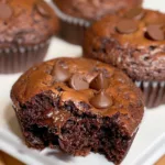 Deliciously moist brownie muffins with chocolate chips and a rich texture.