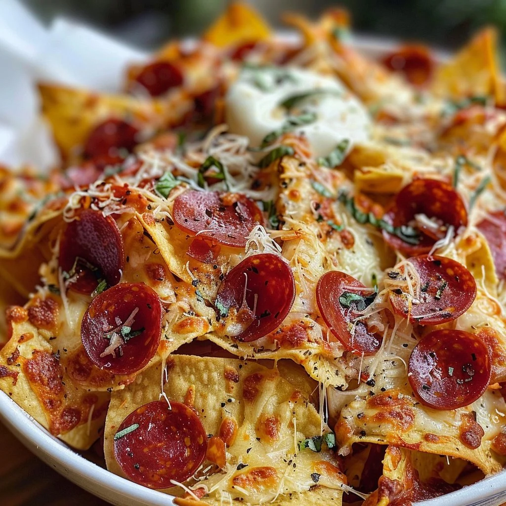 Pizza Chips Pepperoni Crispy Cheesy