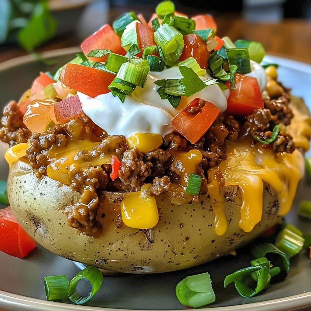 Taco Loaded Baked Potatoes