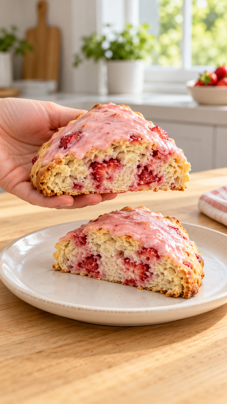 Gluten-Free Strawberry Scones