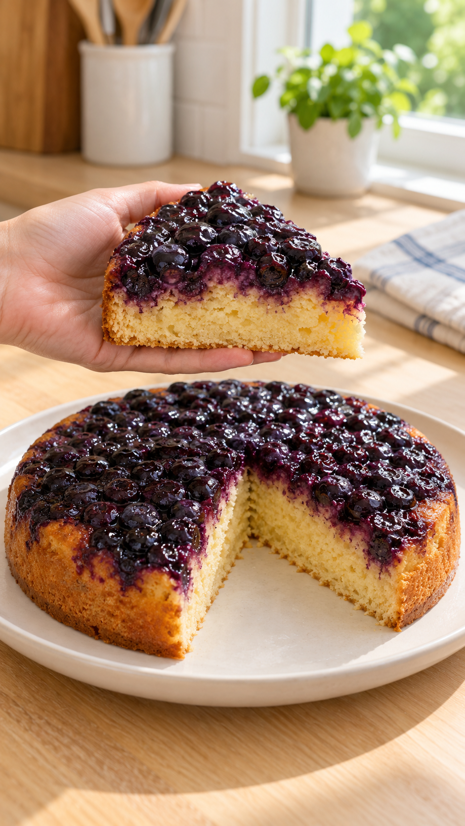 Gluten-Free Blueberry Upside-Down Cake