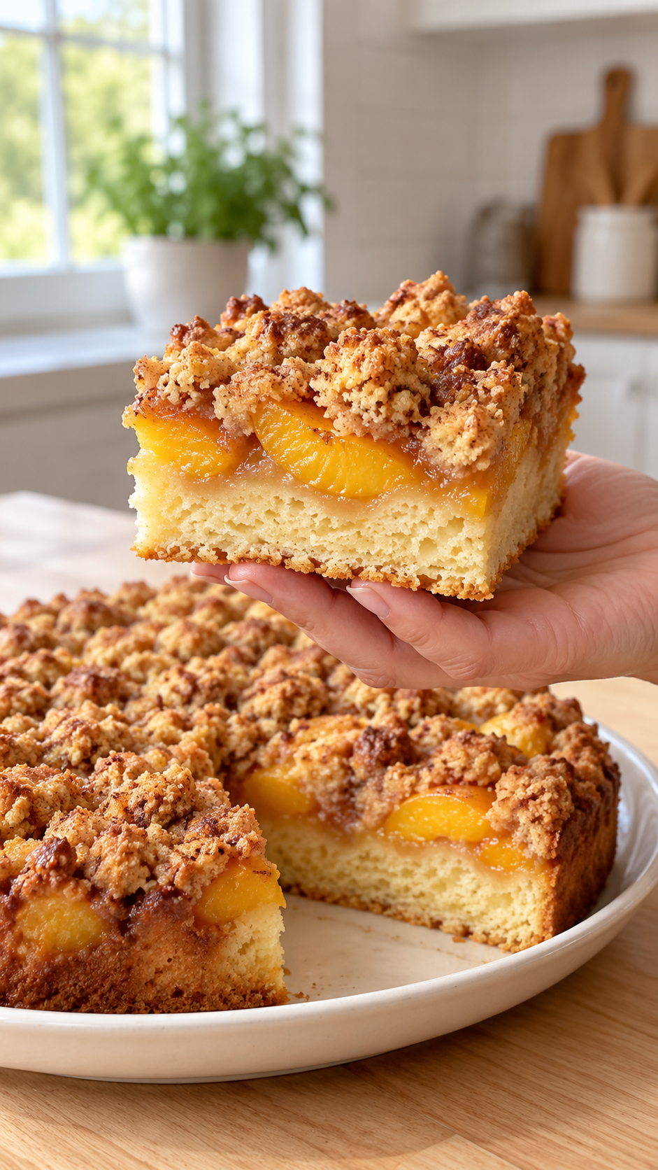 Gluten-Free Peach Crumb Cake