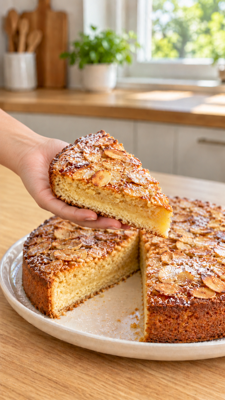 Gluten-Free Almond Croissant Cake | DayTasty