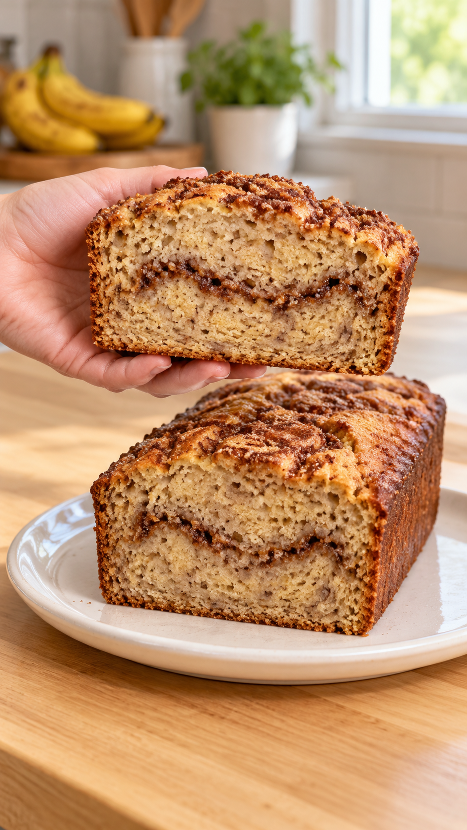 Gluten-Free Cinnamon Swirl Banana Bread