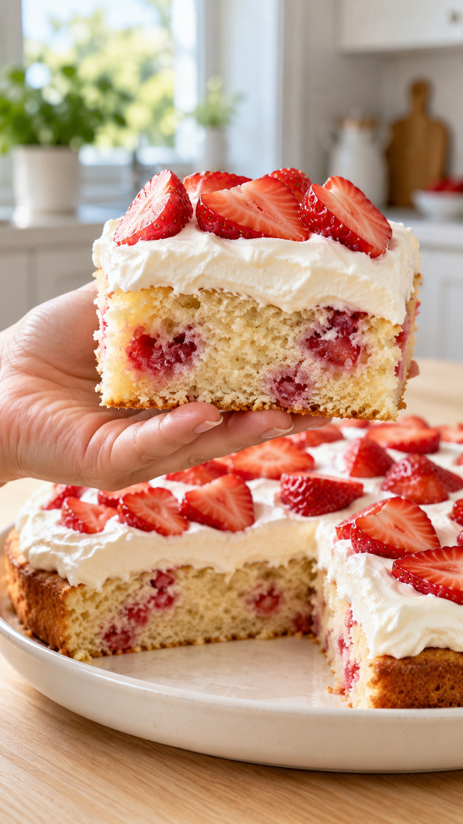 Gluten-Free Strawberry Sheet Cake