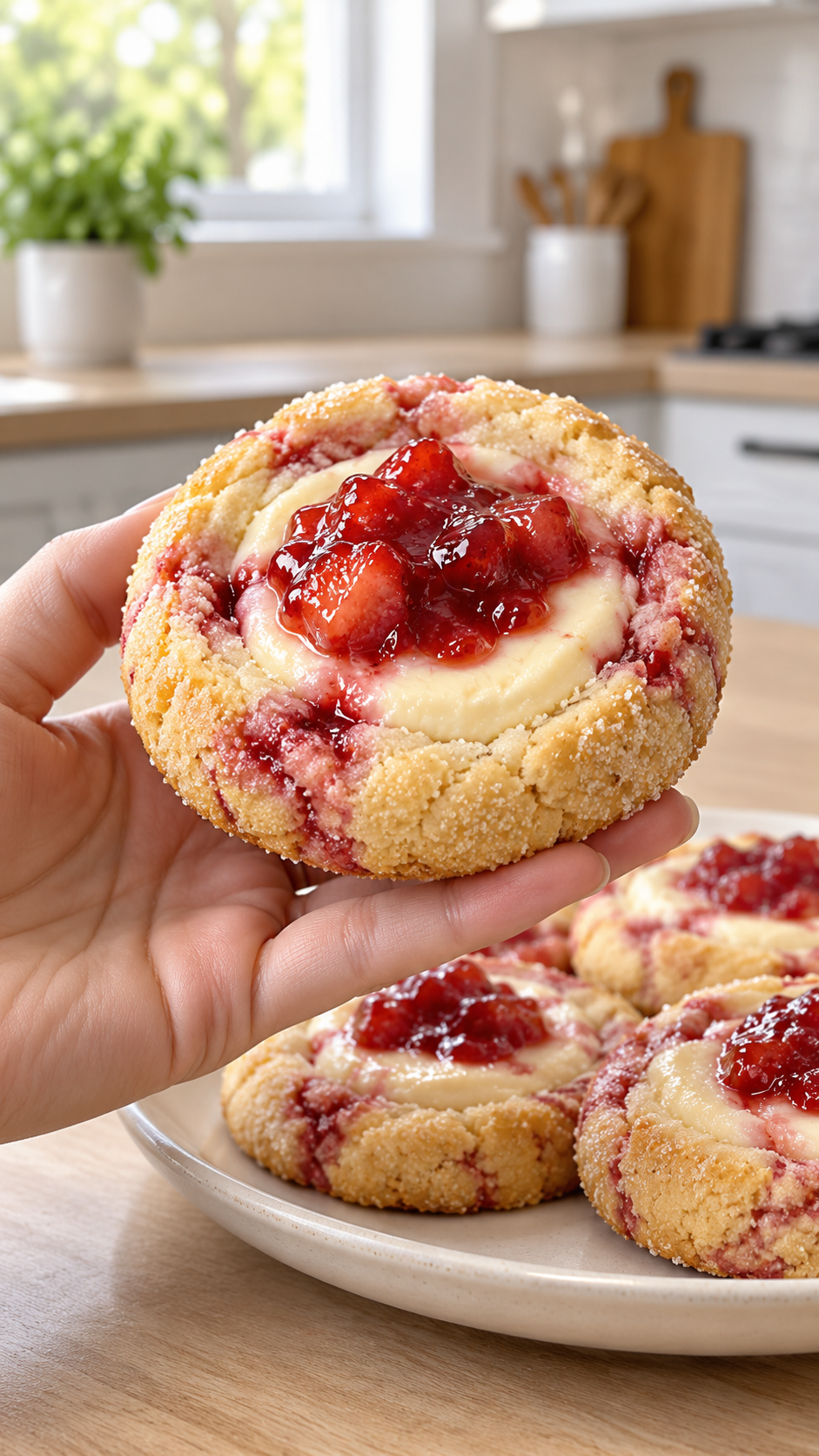 Gluten-Free Strawberry Cheesecake Cookies