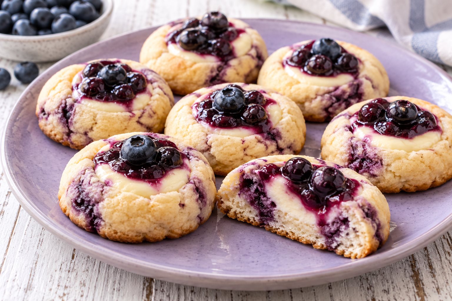 Gluten-Free Blueberry Cheesecake Cookies