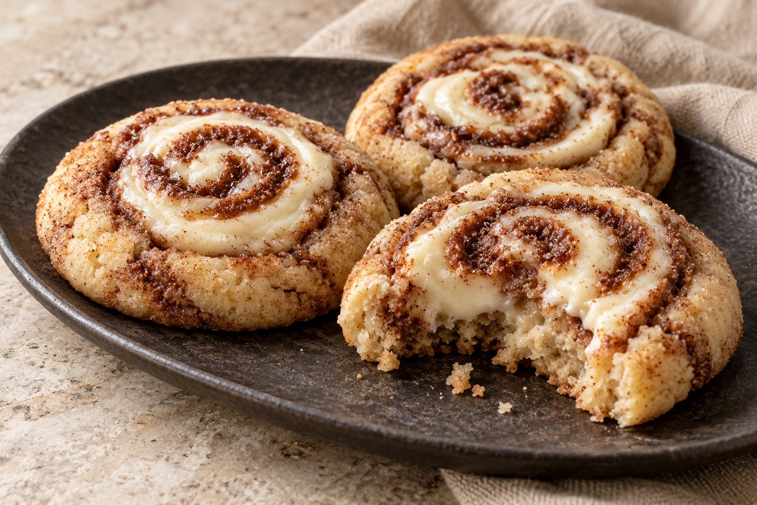 Gluten-Free Cinnamon Roll Cookies