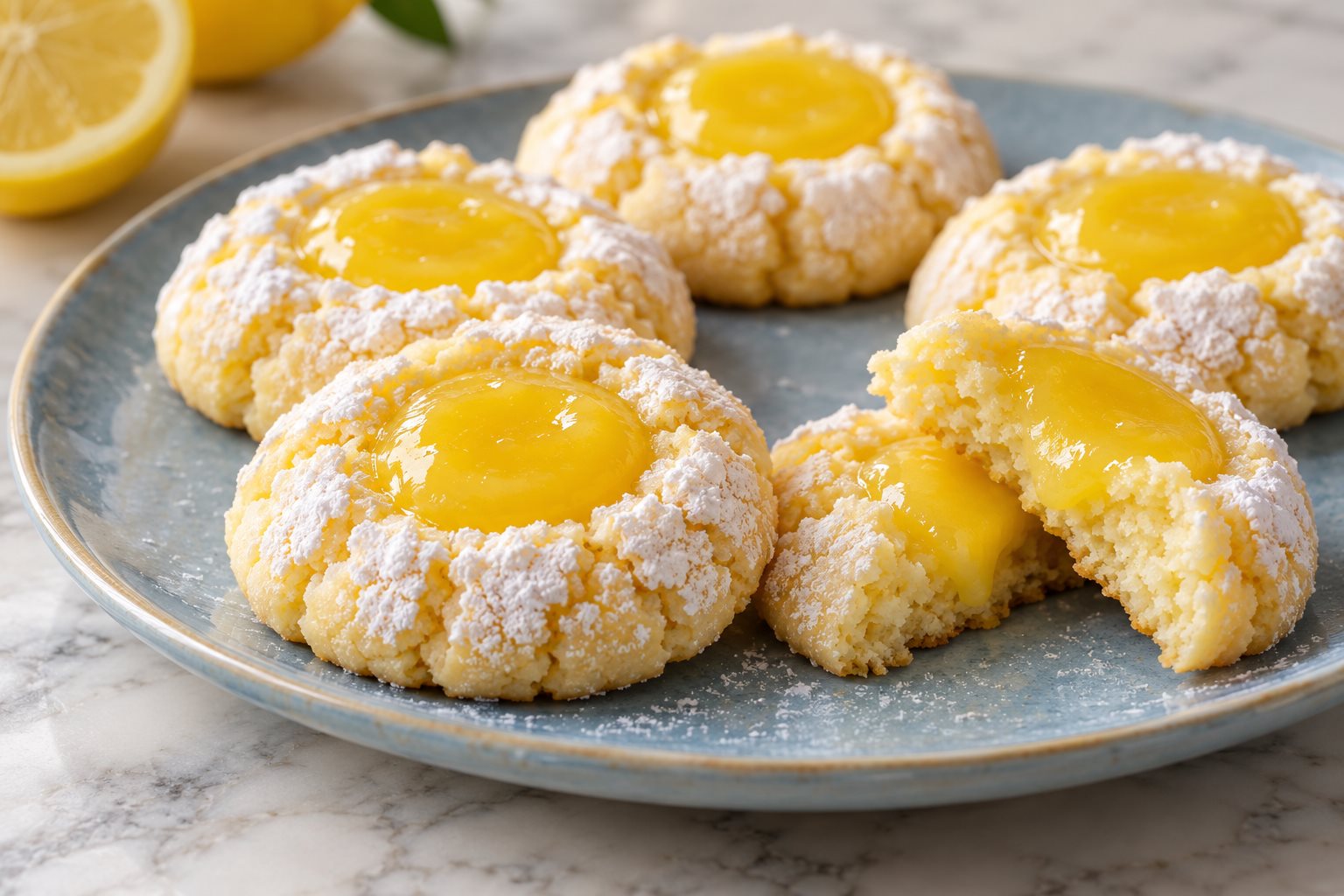 Gluten-Free Lemon Curd Cookies